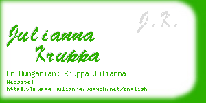 julianna kruppa business card